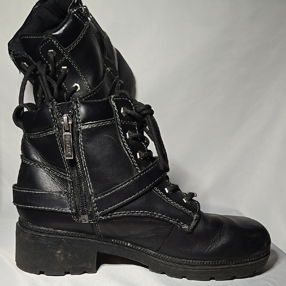 Harley-Davidson Men's Black Leather Boots - Picture 3 of 10
